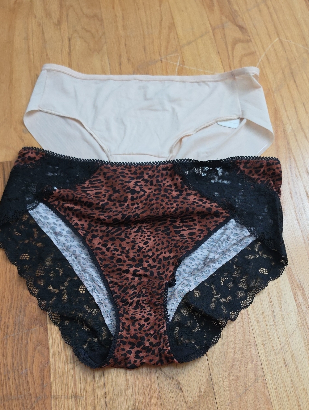NWT Soma Panties Leopard Print Sz L & Light Nude Sz XL